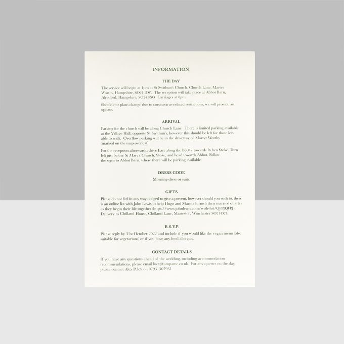 Invitation Set
