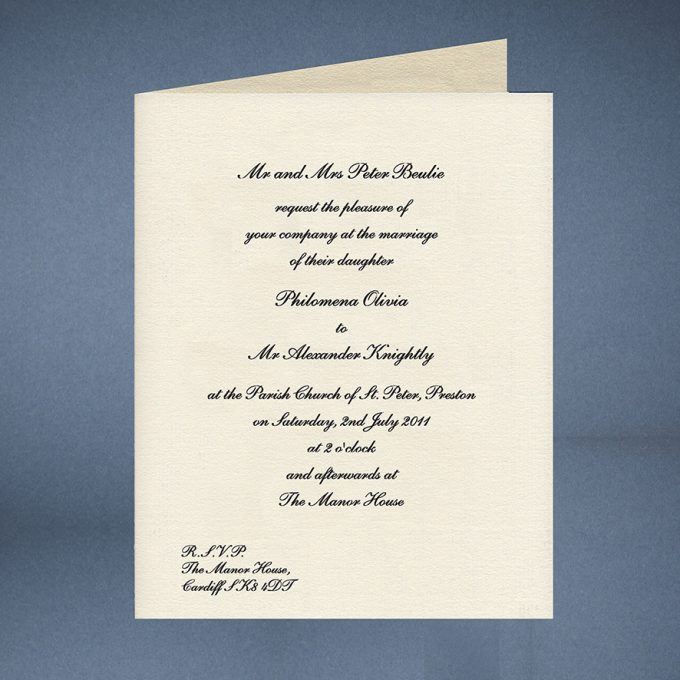 Traditional Invitation